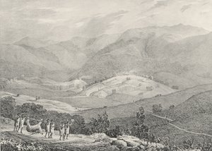 Ottacamund, Blick auf den Großen Dodabetta, Neelgherry Mountains, Tafel 4 aus 